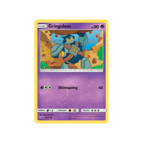 Carte Gringolem - Commune de Pokémon Légendes Brillantes 43/73