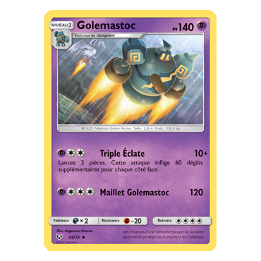 Découvrez Golemastoc, carte Peu commune de la série Légendes Brillantes