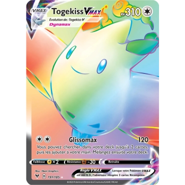 Découvrez Togekiss, carte Arc-en-ciel rare de la série Épée et Bouclier Voltage Éclatant