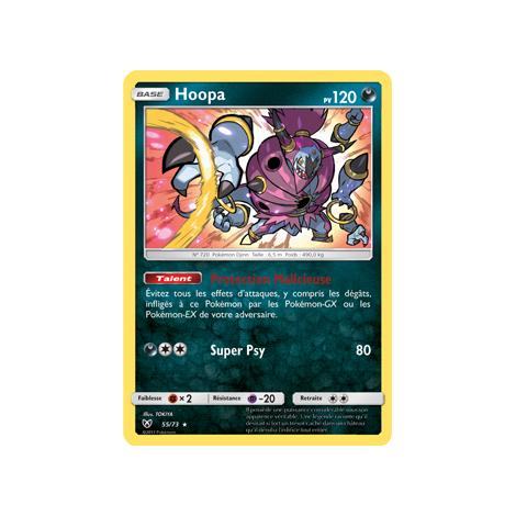 Hoopa 55/73 : Joyau Holographique rare Pokémon Légendes Brillantes