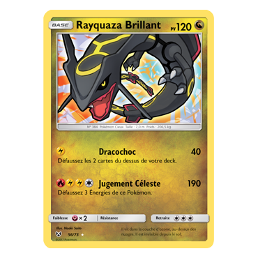 Découvrez Rayquaza Brillant, carte Brillant rare de la série Légendes Brillantes
