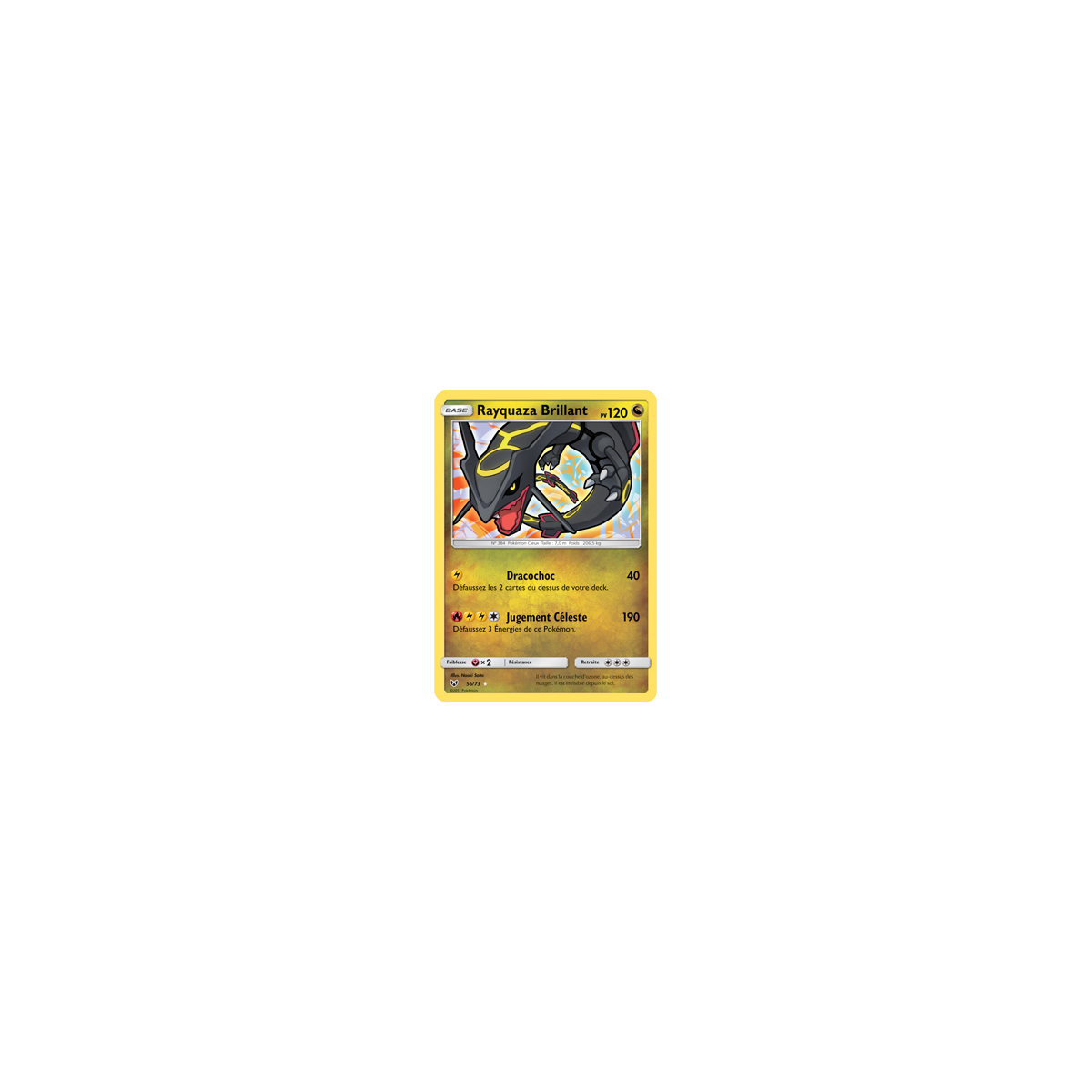 Découvrez Rayquaza Brillant, carte Brillant rare de la série Légendes Brillantes