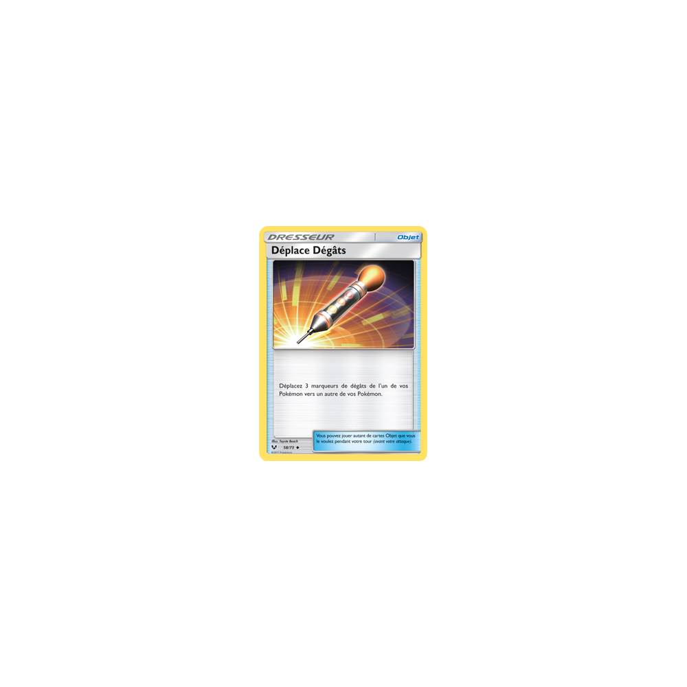 Carte Déplace Dégâts - Peu commune de Pokémon Légendes Brillantes 58/73