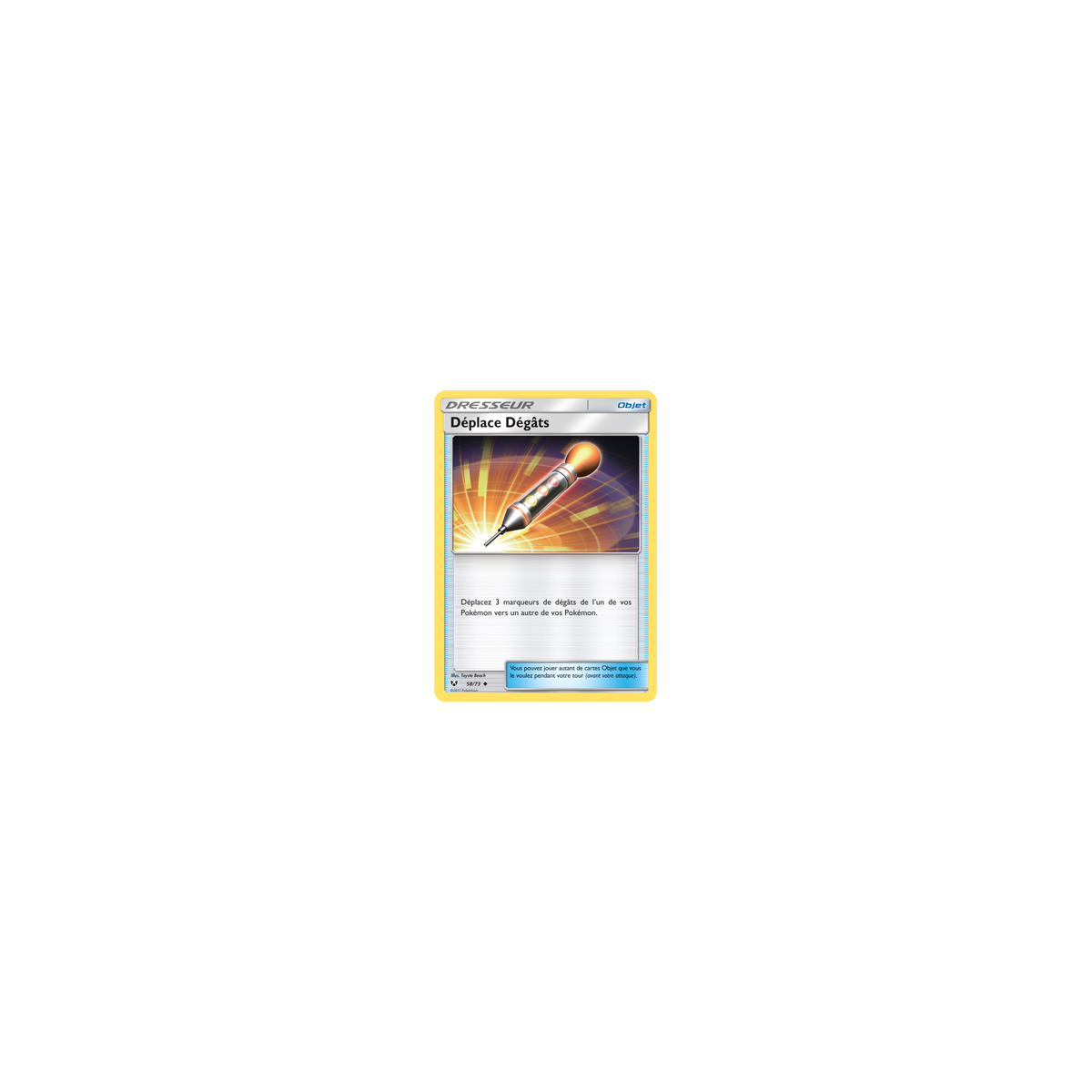 Carte Déplace Dégâts - Peu commune de Pokémon Légendes Brillantes 58/73