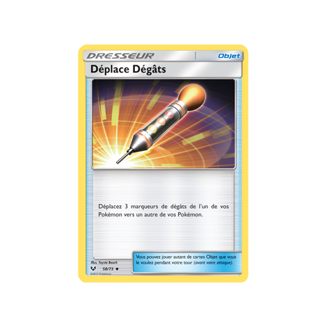 Carte Déplace Dégâts - Peu commune de Pokémon Légendes Brillantes 58/73