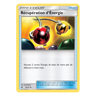 Carte Récupération d'Énergie - Peu commune de Pokémon Légendes Brillantes 59/73