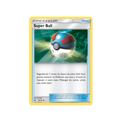 Carte Super Ball - Peu commune de Pokémon Légendes Brillantes 60/73