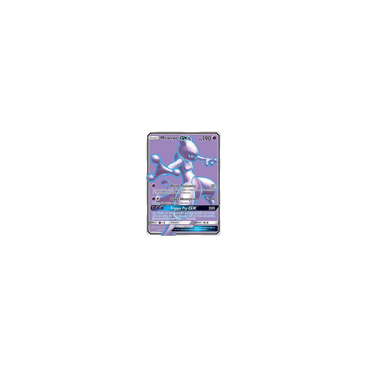 Carte Mewtwo - Ultra rare de Pokémon Légendes Brillantes 72/73