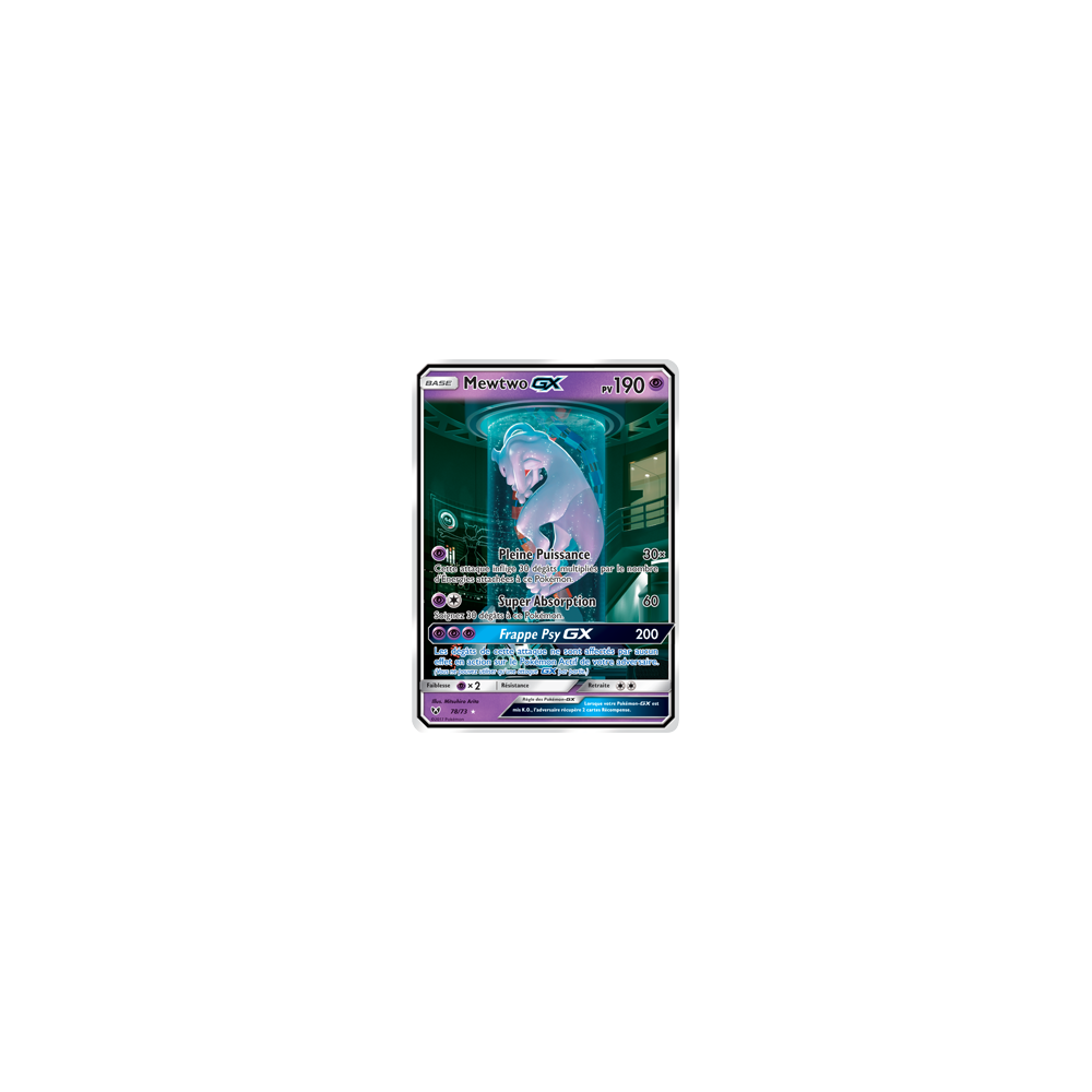 Découvrez Mewtwo, carte Holographique rare de la série Légendes Brillantes