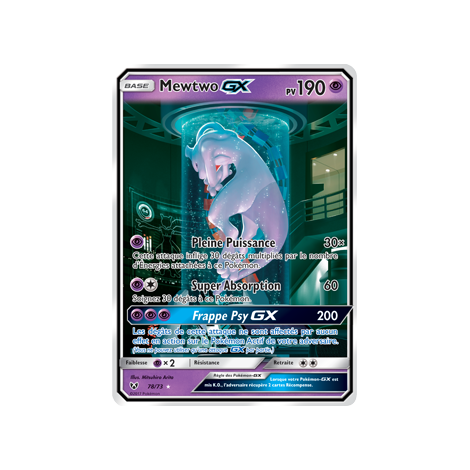 Découvrez Mewtwo, carte Holographique rare de la série Légendes Brillantes