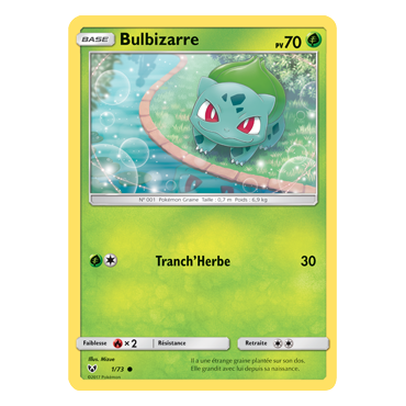 Bulbizarre 01/73 : Joyau Commune de l'extension Pokémon Légendes Brillantes