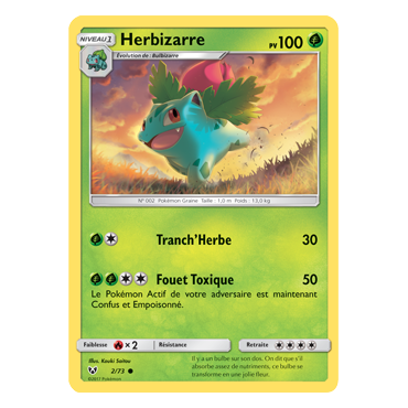 Découvrez Herbizarre, carte Commune de la série Légendes Brillantes