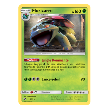 Découvrez Florizarre, carte Peu commune de la série Légendes Brillantes