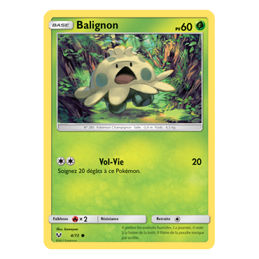 Carte Balignon - Commune de Pokémon Légendes Brillantes 04/73