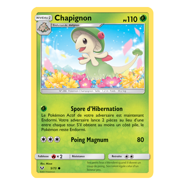 Carte Chapignon - Commune de Pokémon Légendes Brillantes 05/73