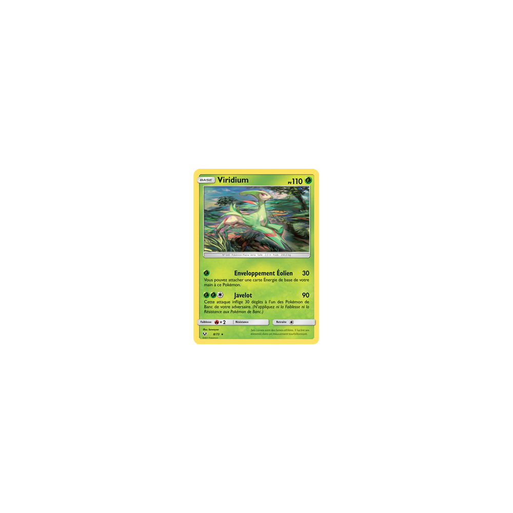 Viridium 08/73 : Joyau Holographique rare Pokémon Légendes Brillantes