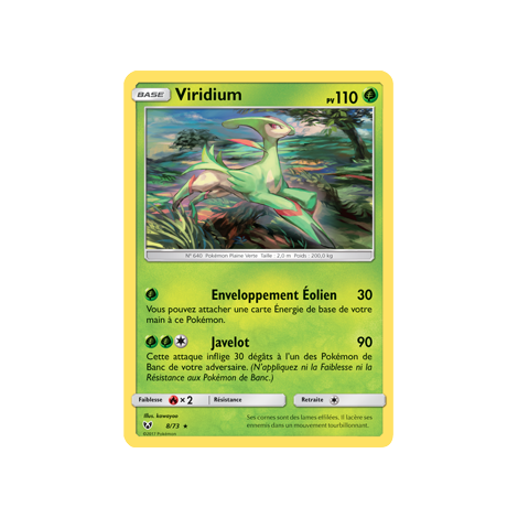 Viridium 08/73 : Joyau Holographique rare Pokémon Légendes Brillantes