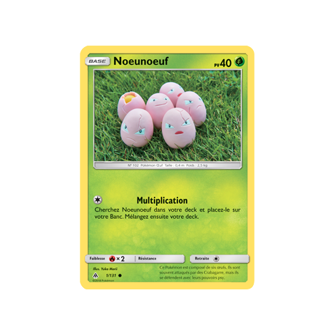 Carte Noeunoeuf - Commune de Pokémon Lumière Interdite 1/131