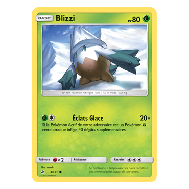 Découvrez Blizzi, carte Commune de la série Lumière Interdite