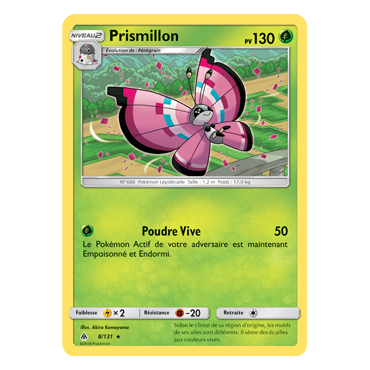 Carte Prismillon - Rare de Pokémon Lumière Interdite 8/131