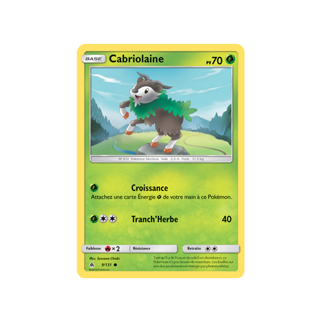 Carte Cabriolaine - Commune de Pokémon Lumière Interdite 9/131