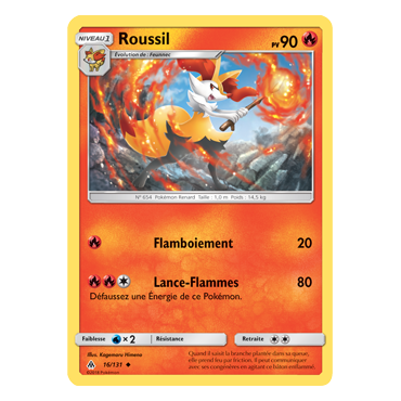 Carte Roussil - Peu commune de Pokémon Lumière Interdite 16/131