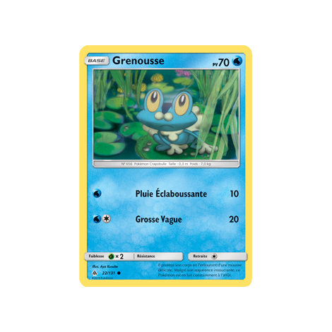 Carte Grenousse - Commune de Pokémon Lumière Interdite 22/131