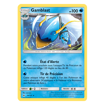 Découvrez Gamblast, carte Rare de la série Lumière Interdite