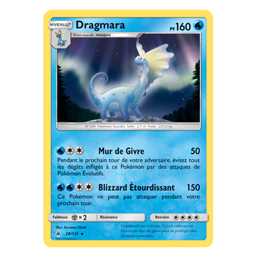 Découvrez Dragmara, carte Holographique rare de la série Lumière Interdite