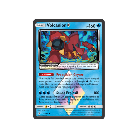 Découvrez Volcanion, carte Prisme Étoile rare de la série Lumière Interdite