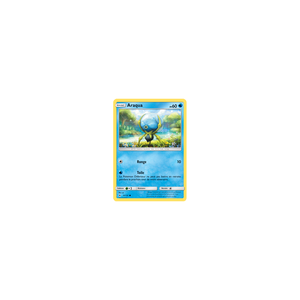 Carte Araqua - Commune de Pokémon Lumière Interdite 32/131