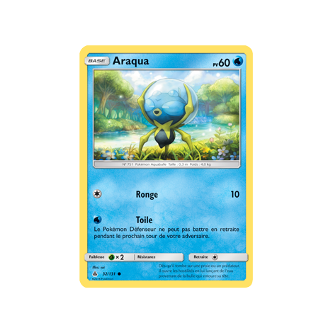 Carte Araqua - Commune de Pokémon Lumière Interdite 32/131