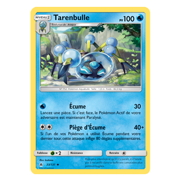 Carte Tarenbulle - Peu commune de Pokémon Lumière Interdite 33/131