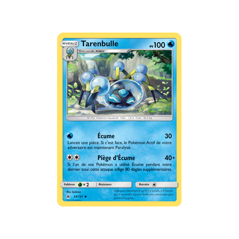 Carte Tarenbulle - Peu commune de Pokémon Lumière Interdite 33/131