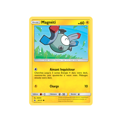 Carte Magnéti - Commune de Pokémon Lumière Interdite 34/131