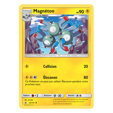 Magnéton 35/131 : Joyau Peu commune de l'extension Pokémon Lumière Interdite
