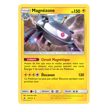 Carte Magnézone - Holographique rare de Pokémon Lumière Interdite 36/131