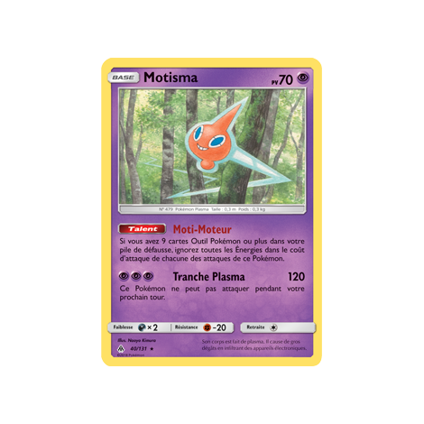 Motisma 40/131 : Joyau Rare de l'extension Pokémon Lumière Interdite