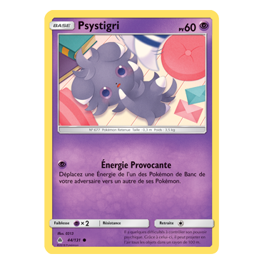 Psystigri 44/131 : Joyau Commune de l'extension Pokémon Lumière Interdite