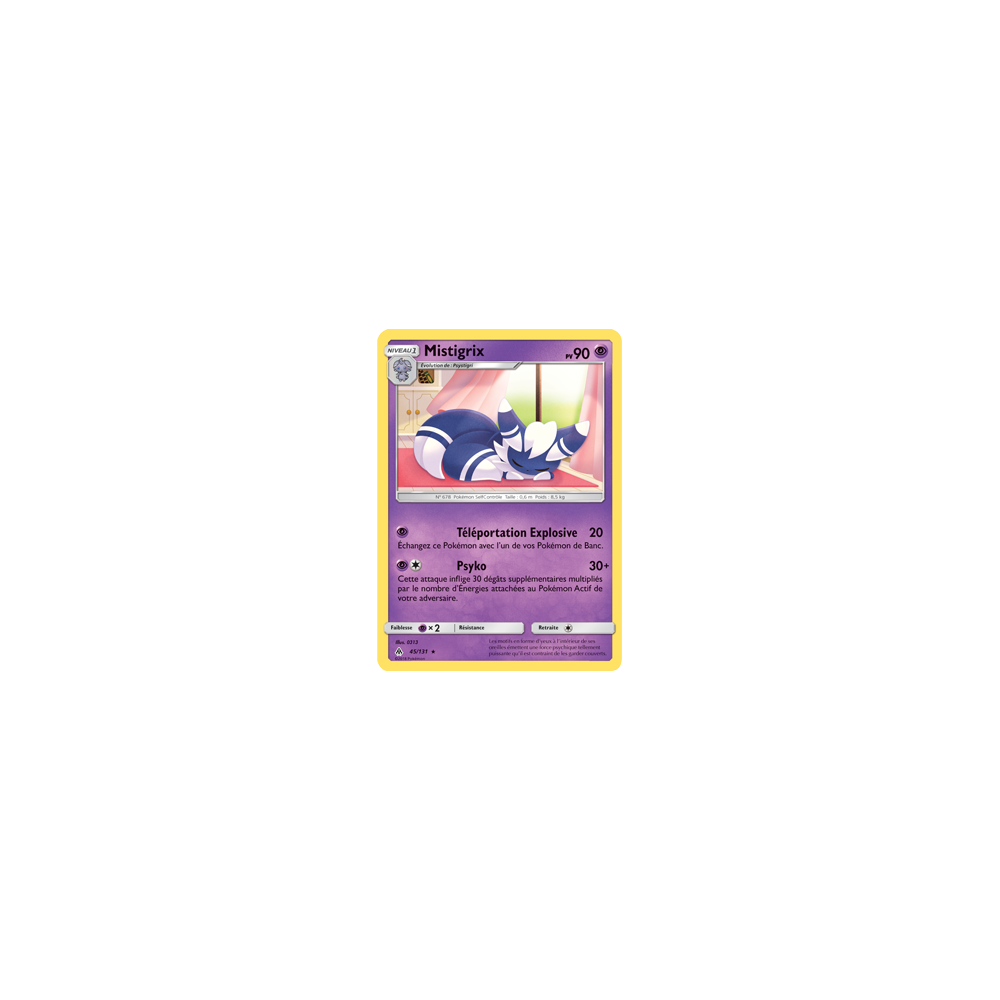 Mistigrix 45/131 : Joyau Rare de l'extension Pokémon Lumière Interdite