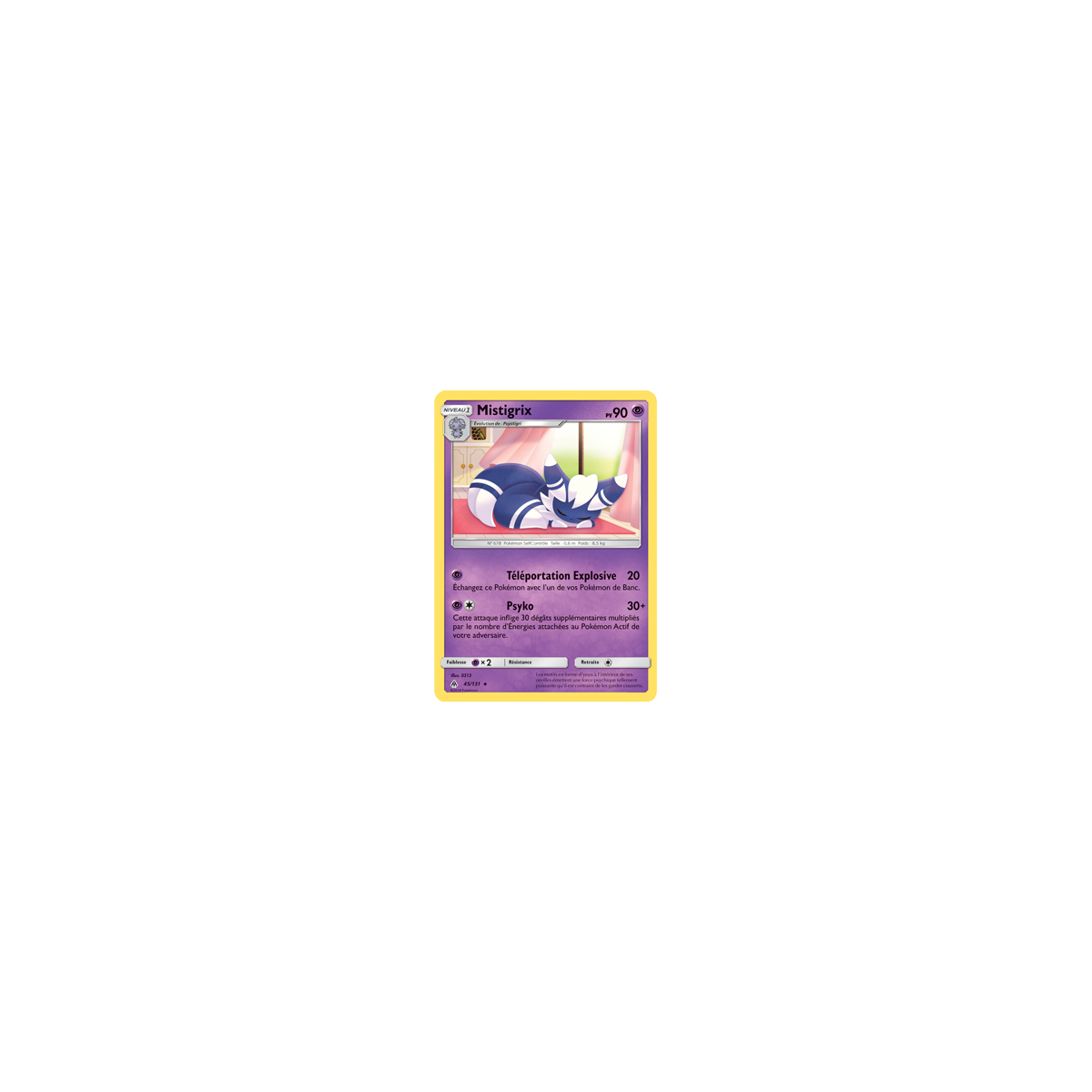 Mistigrix 45/131 : Joyau Rare de l'extension Pokémon Lumière Interdite