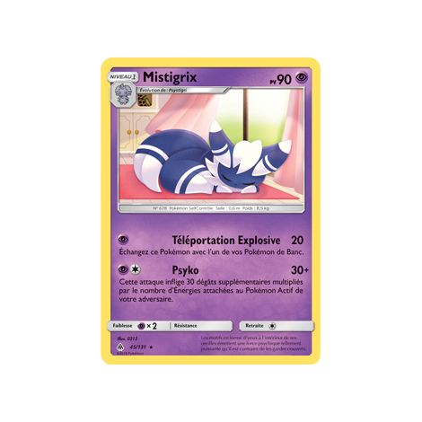 Mistigrix 45/131 : Joyau Rare de l'extension Pokémon Lumière Interdite