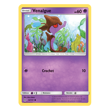 Carte Venalgue - Commune de Pokémon Lumière Interdite 52/131