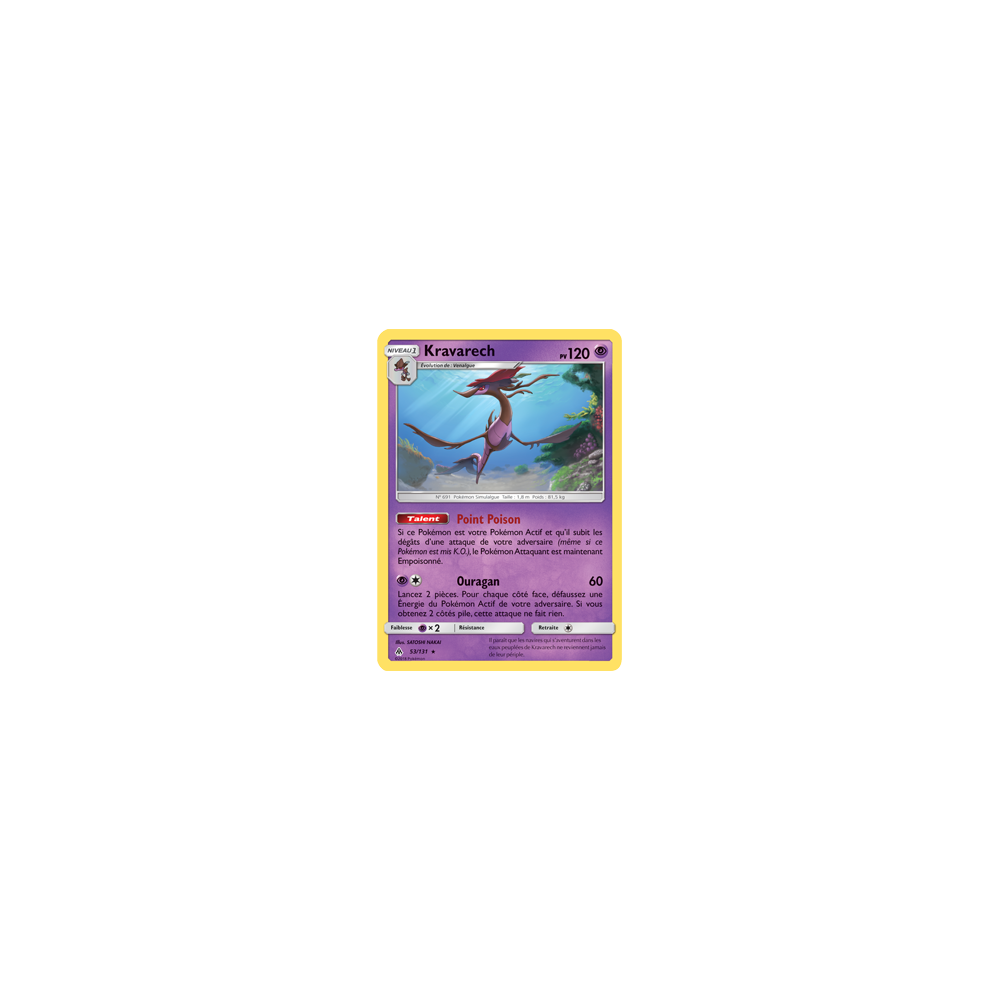 Kravarech 53/131 : Joyau Rare de l'extension Pokémon Lumière Interdite