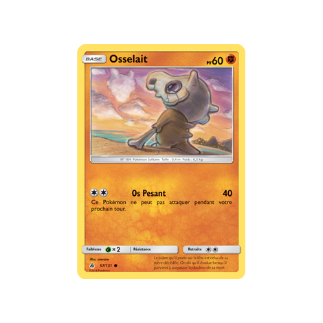 Carte Osselait - Commune de Pokémon Lumière Interdite 57/131