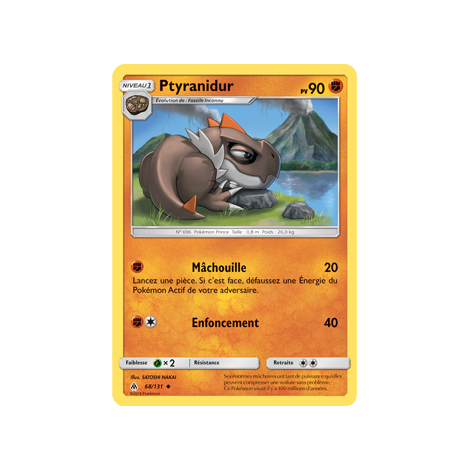 Carte Ptyranidur - Peu commune de Pokémon Lumière Interdite 68/131