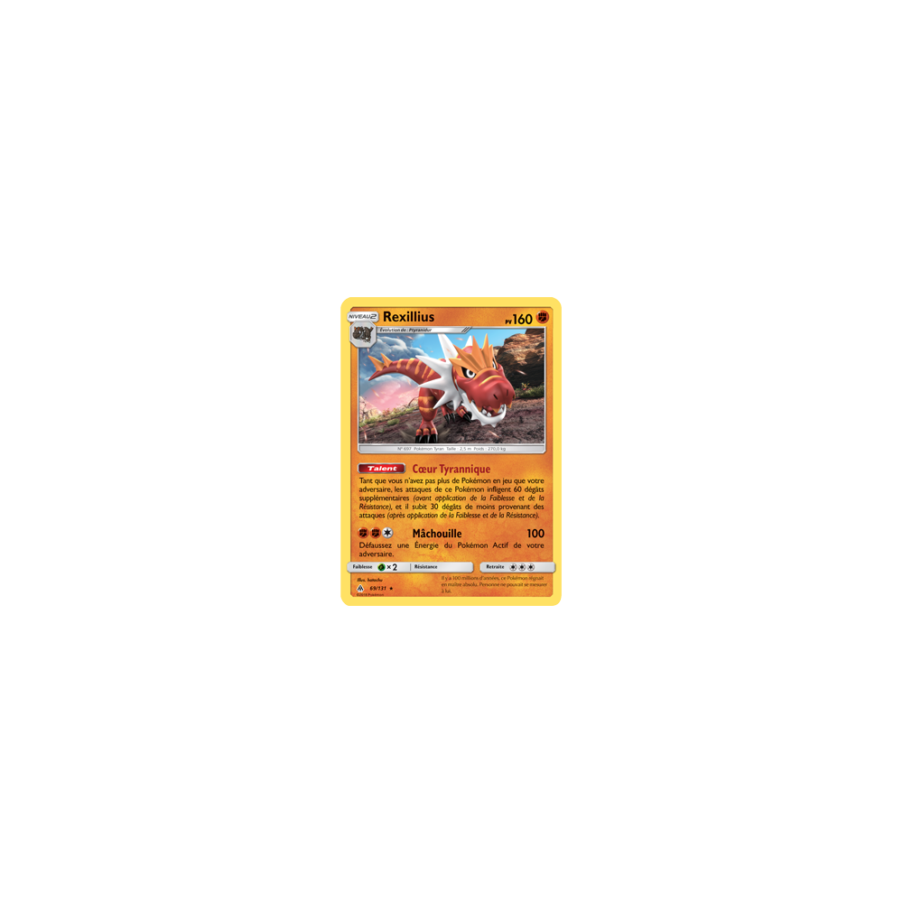 Rexillius 69/131 : Joyau Holographique rare de l'extension Pokémon Lumière Interdite