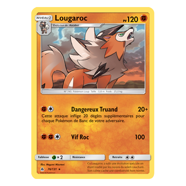 Découvrez Lougaroc, carte Rare de la série Lumière Interdite