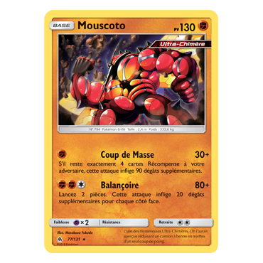 Carte Mouscoto - Rare de Pokémon Lumière Interdite 77/131