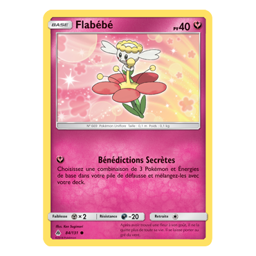 Flabébé 84/131 : Joyau Commune de l'extension Pokémon Lumière Interdite